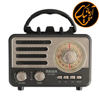 رادیو اسپیکر بلوتوثی ۳ موج بسیار قوی اصلی فلش خور meier مدل M-1230BT