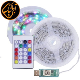 ریسه ال ای دی RGB هوشمند فول کالر بلوتوثی و usb ضد آب طول ۱۰ متر